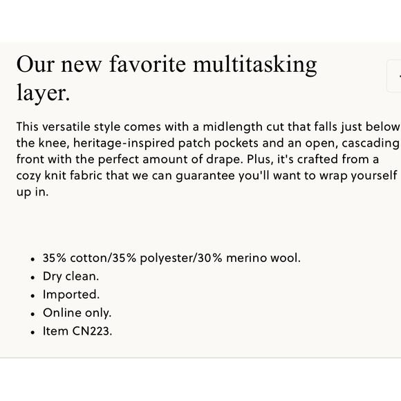 J. Crew Shawl-Collar Sweater Blazer Black NWT size Medium - Picture 6 of 7